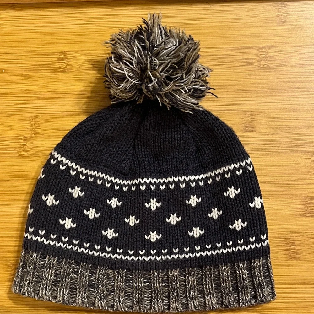 OshKosh B'gosh Kids Gray and Blue Knit Beanie